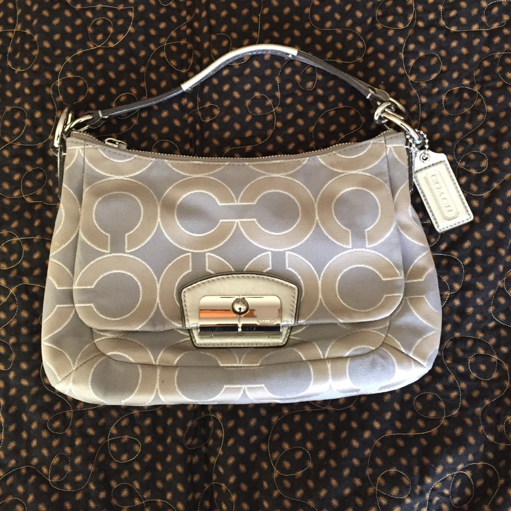 Silver Coach Purse